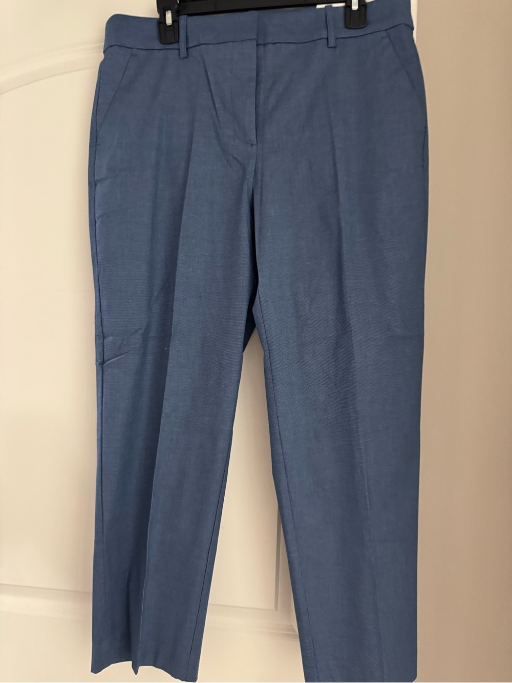 LOFT Cropped Tailored Pants in Dusty Blue